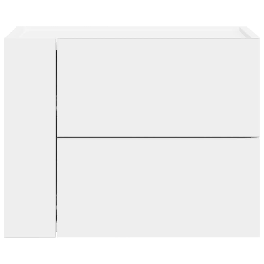 Wall-mounted Bedside Cabinet White 45x30x35 cm