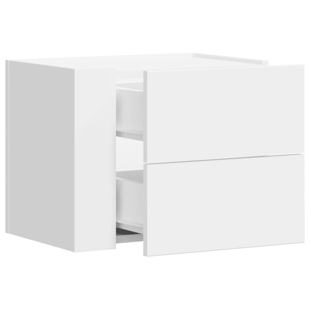 Wall-mounted Bedside Cabinet White 45x30x35 cm