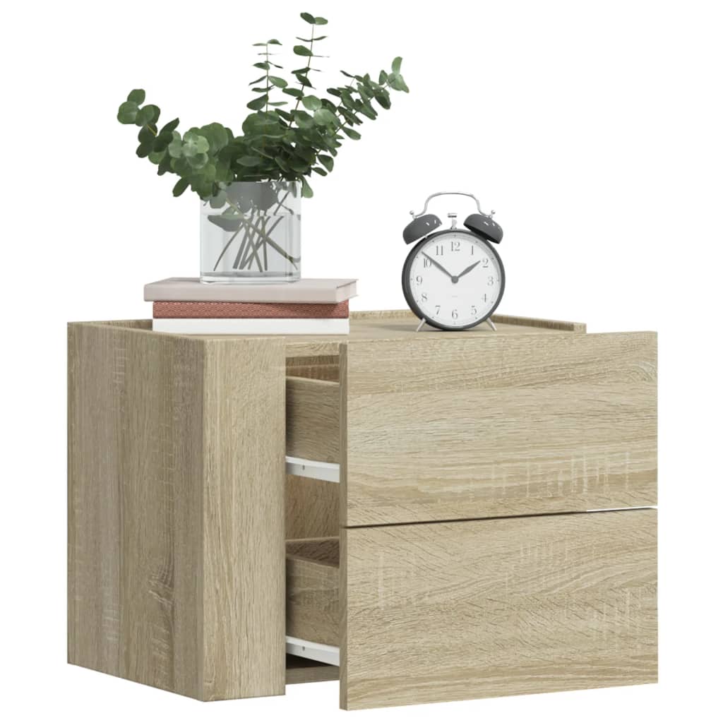 Wall-mounted Bedside Cabinet Sonoma Oak 45x30x35 cm