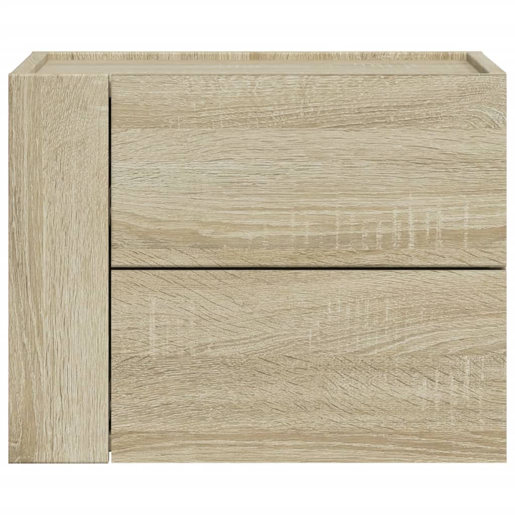 Wall-mounted Bedside Cabinets 2 pcs Sonoma Oak 45x30x35 cm