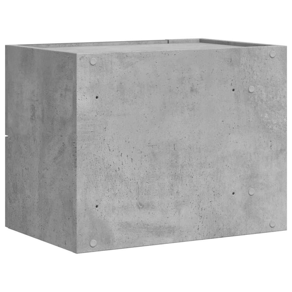 Wall-mounted Bedside Cabinets 2 pcs Concrete Grey 45x30x35 cm