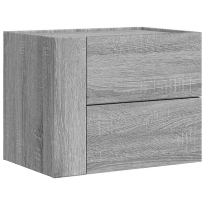 Wall-mounted Bedside Cabinet Grey Sonoma 45x30x35 cm