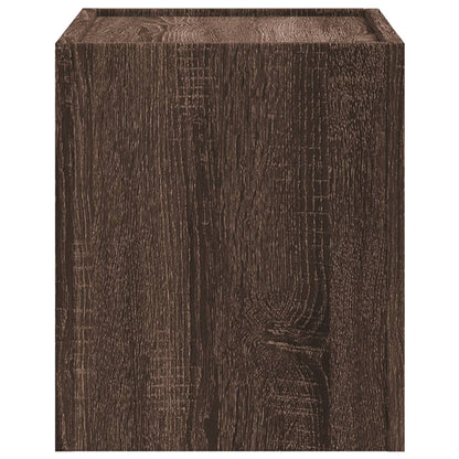 Wall-mounted Bedside Cabinet Brown Oak 45x30x35 cm