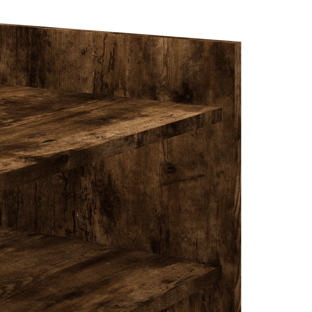 Coffee Table Smoked Oak 100x50x50 cm Engineered Wood