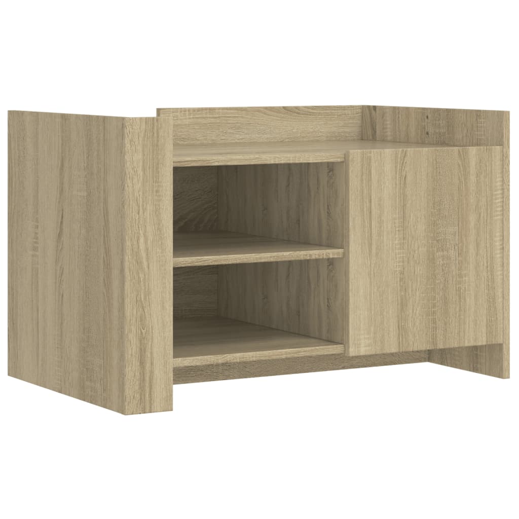 Coffee Table Sonoma Oak 80x50x50 cm Engineered Wood