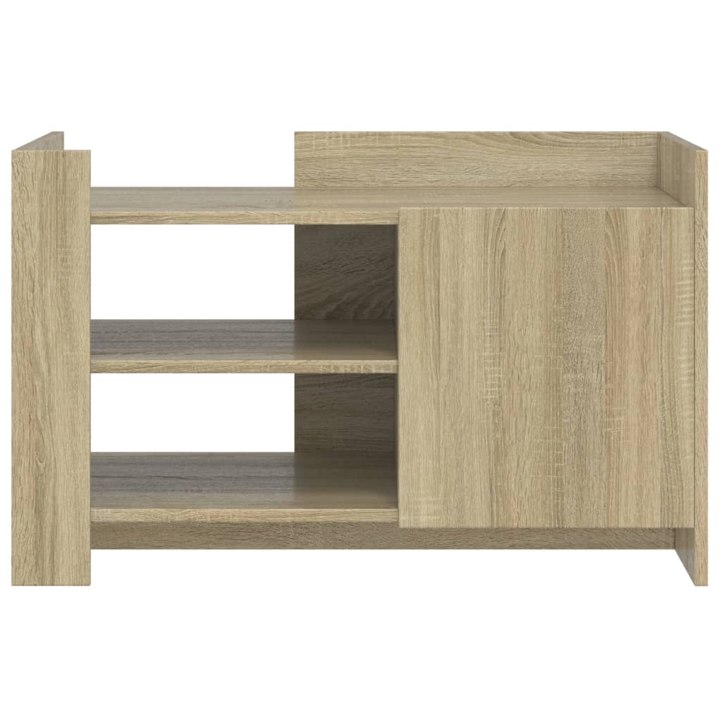 Coffee Table Sonoma Oak 80x50x50 cm Engineered Wood