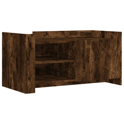 Coffee Table Smoked Oak 100x50x50 cm Engineered Wood