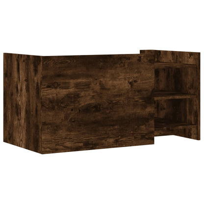 Coffee Table Smoked Oak 100x50x50 cm Engineered Wood