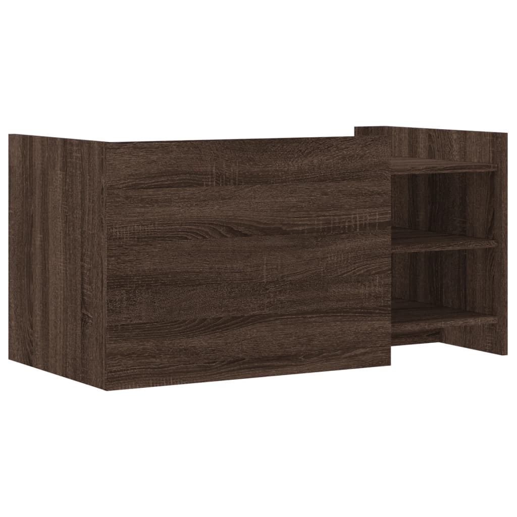 Coffee Table Brown oak 100x50x50 cm Engineered Wood