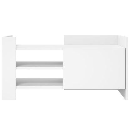 TV Cabinet White 80x35x40 cm Engineered Wood