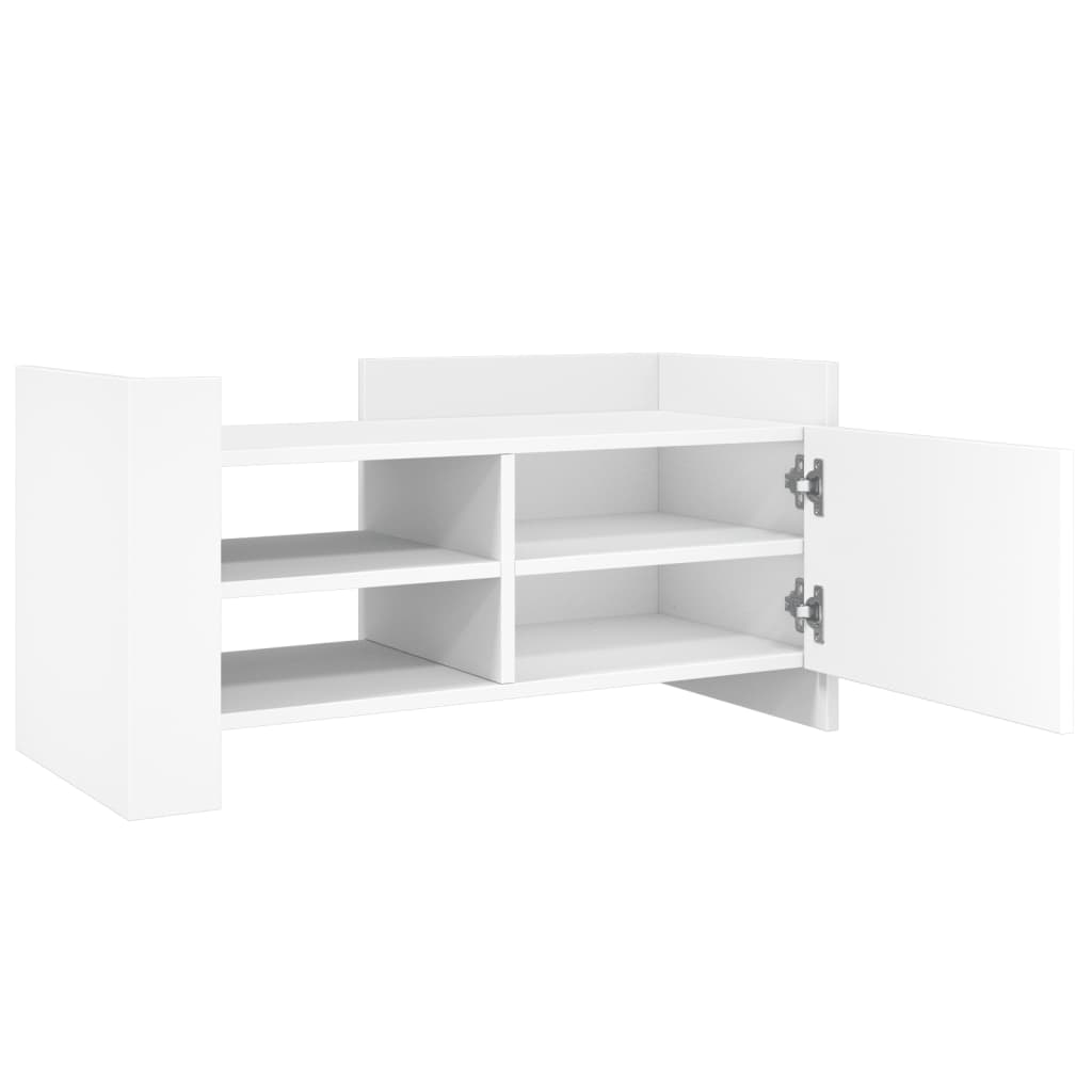 TV Cabinet White 80x35x40 cm Engineered Wood