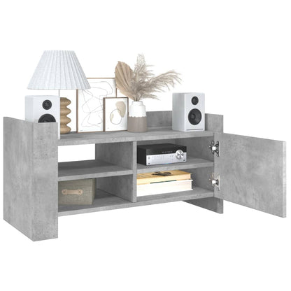 TV Cabinet Concrete Grey 80x35x40 cm Engineered Wood