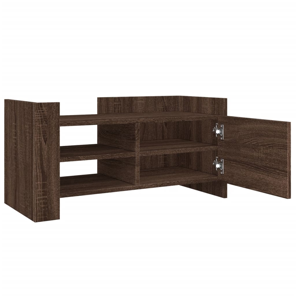 TV Cabinet Brown Oak 80x35x40 cm Engineered Wood