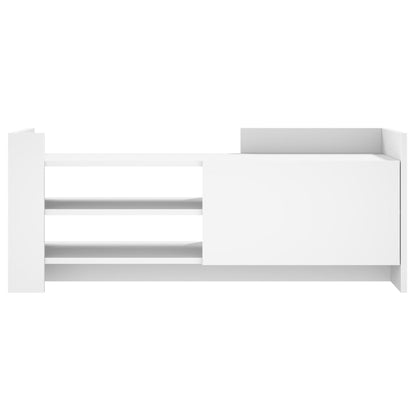 TV Cabinet White 100x35x40 cm Engineered Wood