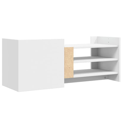 TV Cabinet White 100x35x40 cm Engineered Wood