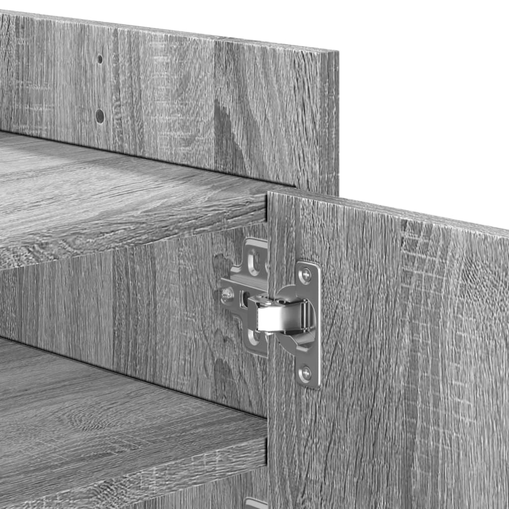 TV Cabinet Grey Sonoma 100x35x40 cm Engineered Wood