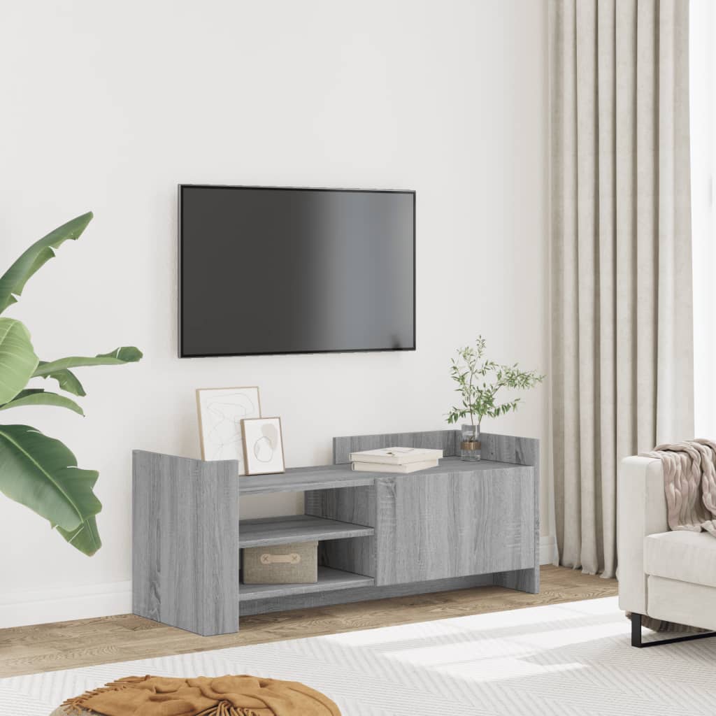 TV Cabinet Grey Sonoma 100x35x40 cm Engineered Wood