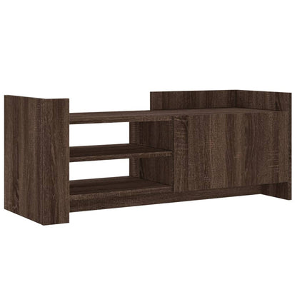 TV Cabinet Brown Oak 100x35x40 cm Engineered Wood