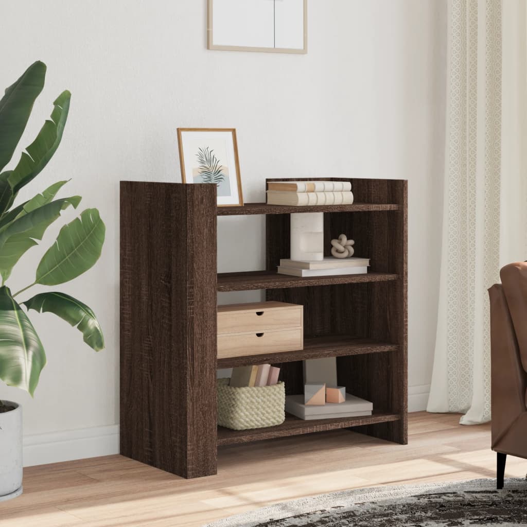 Sideboard Brown Oak 73.5x35x75 cm Engineered Wood