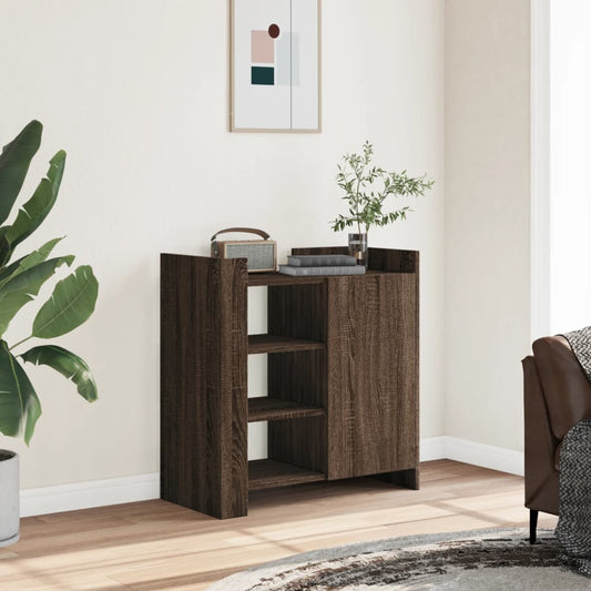 Sideboard Brown Oak 73.5x35x75 cm Engineered Wood