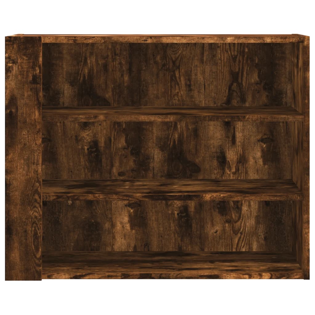 Wall Cabinet Smoked Oak 75x35x60 cm Engineered Wood