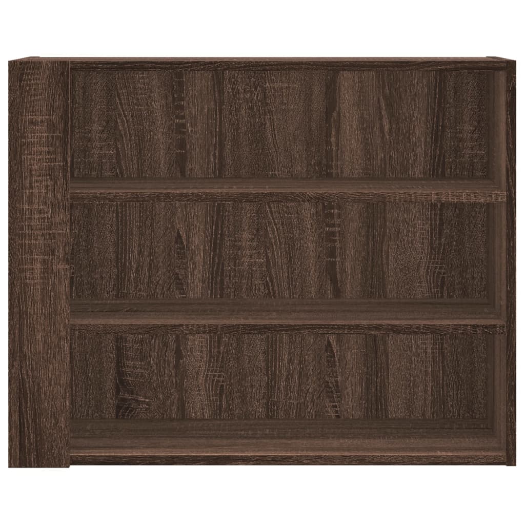 Wall Cabinet Brown Oak 75x35x60 cm Engineered Wood