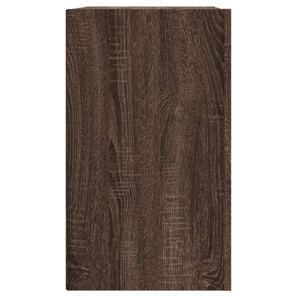 Wall Cabinet Brown Oak 75x35x60 cm Engineered Wood