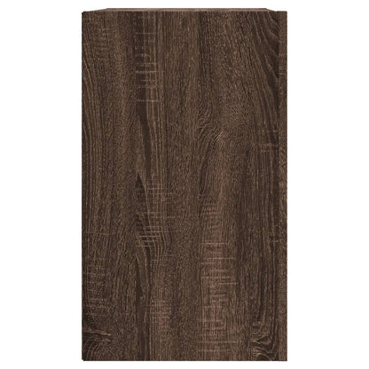 Wall Cabinet Brown Oak 75x35x60 cm Engineered Wood