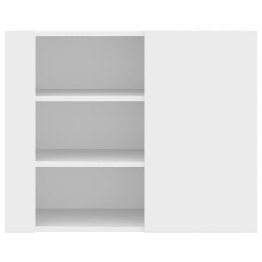 Wall Cabinet White 75x35x60 cm Engineered Wood