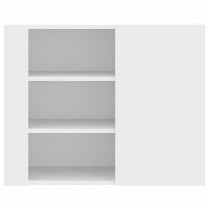 Wall Cabinet White 75x35x60 cm Engineered Wood