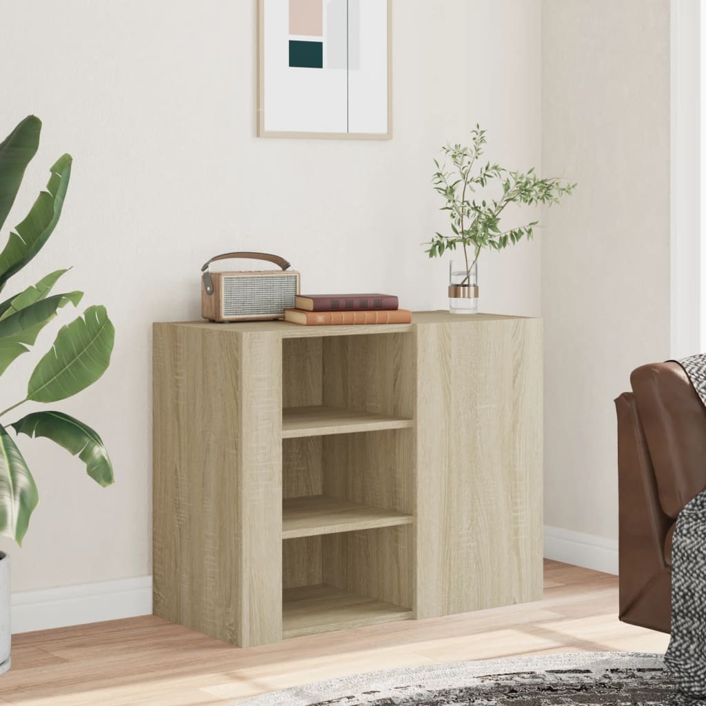 Wall Cabinet Sonoma Oak 75x35x60 cm Engineered Wood