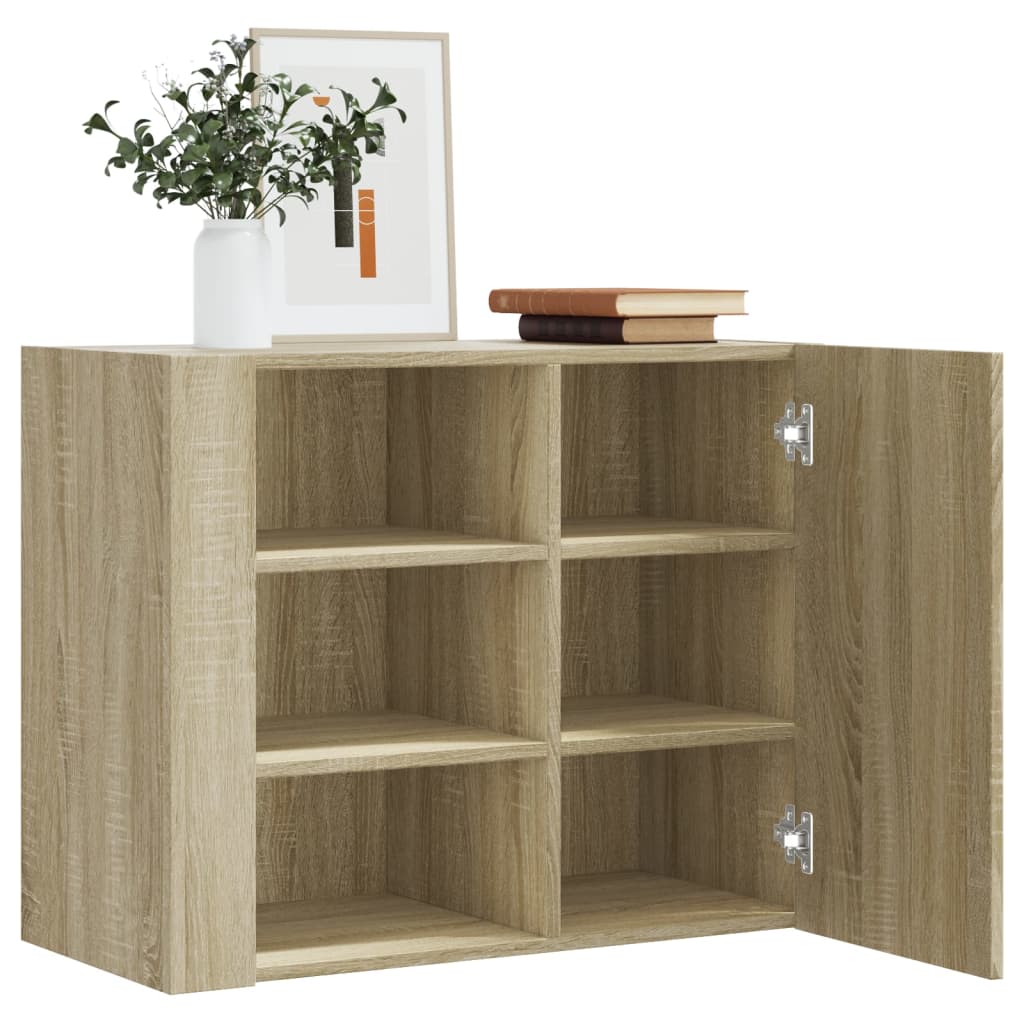 Wall Cabinet Sonoma Oak 75x35x60 cm Engineered Wood