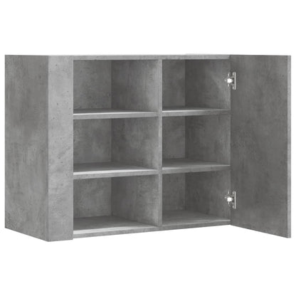 Wall Cabinet Concrete Grey 75x35x60 cm Engineered Wood