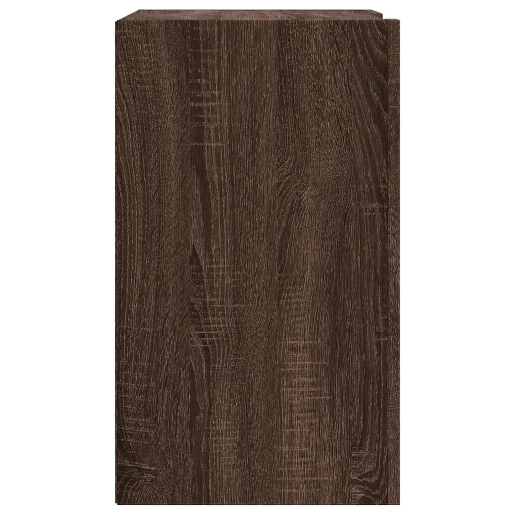 Wall Cabinet Brown Oak 75x35x60 cm Engineered Wood