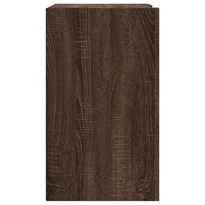 Wall Cabinet Brown Oak 75x35x60 cm Engineered Wood