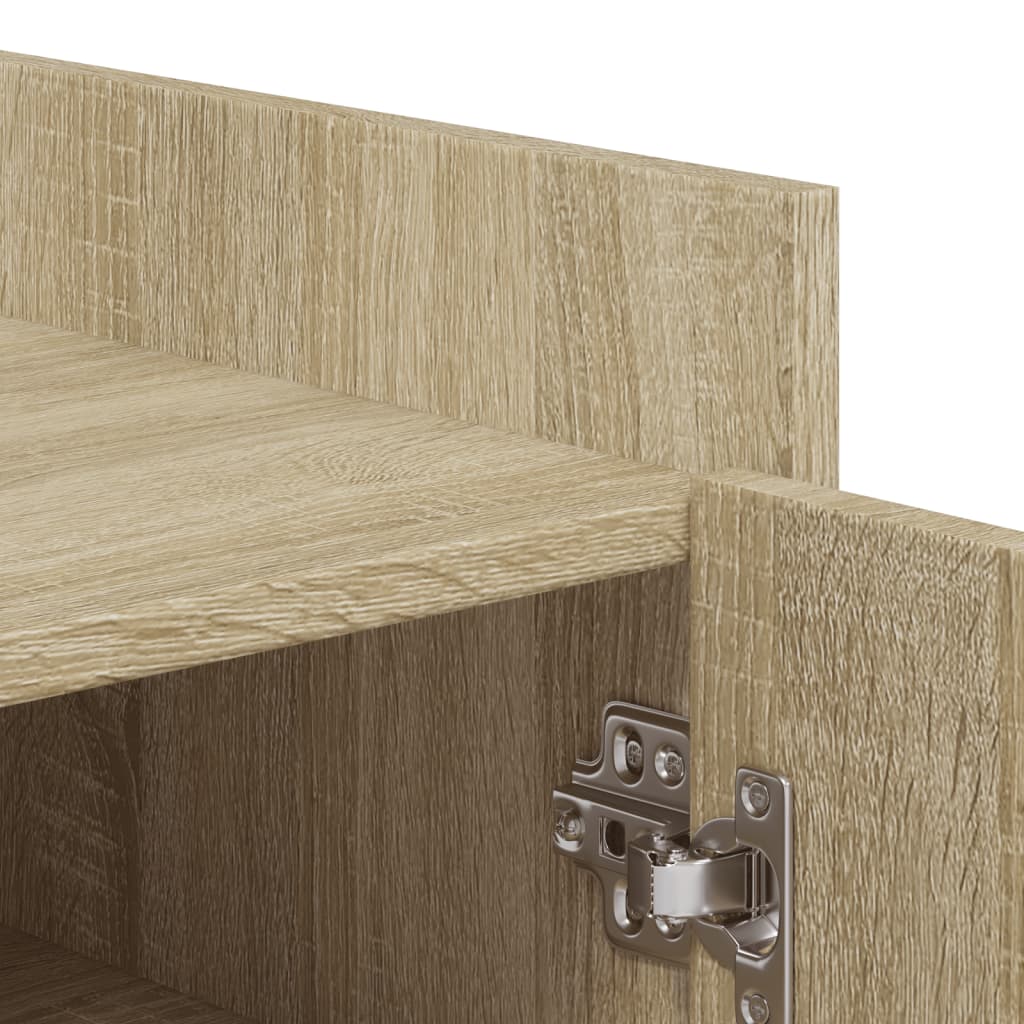 Shoe Cabinet Sonoma Oak 52x37.5x100 cm Engineered Wood