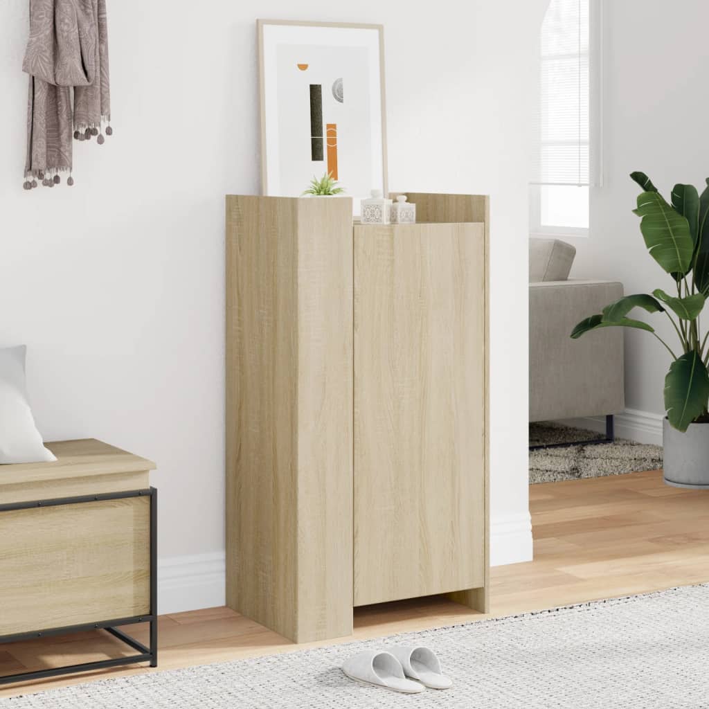 Shoe Cabinet Sonoma Oak 52x37.5x100 cm Engineered Wood