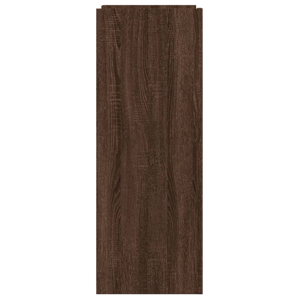 Shoe Cabinet Brown Oak 52x37.5x100 cm Engineered Wood