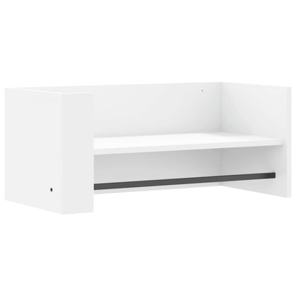 Wall Shelf White 70.5x35x30.5 cm Engineered Wood