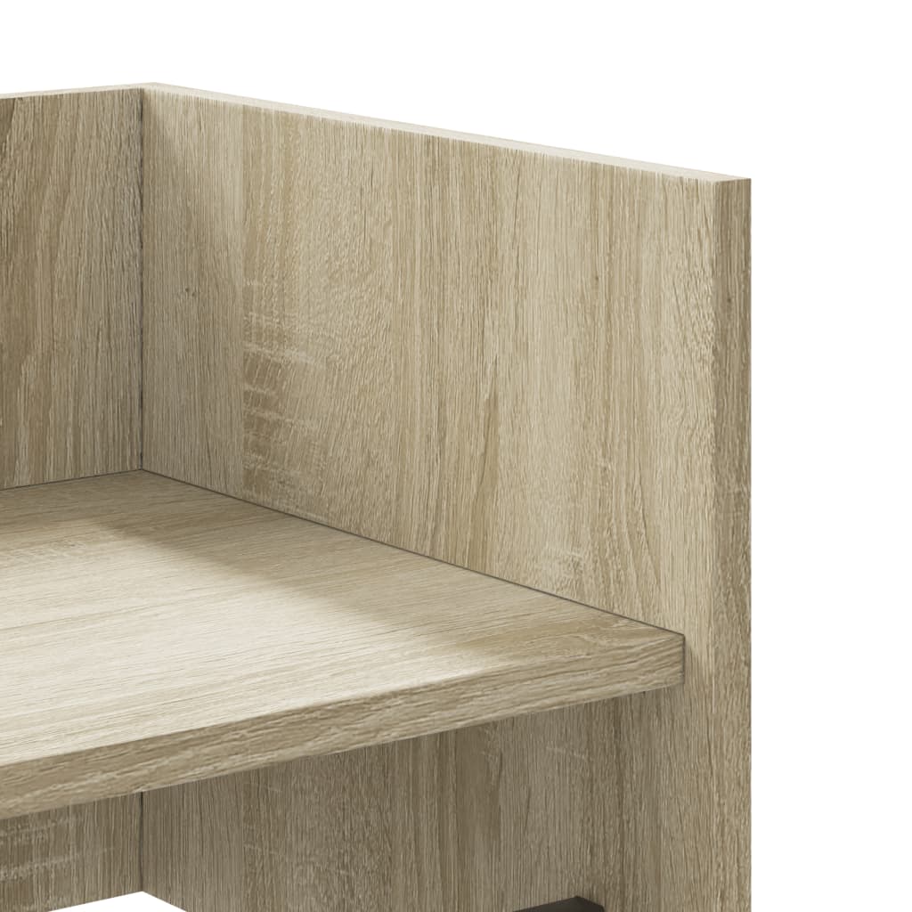 Wall Shelf Sonoma Oak 70.5x35x30.5 cm Engineered Wood