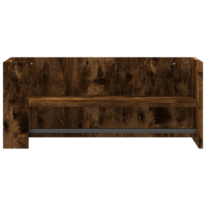 Wall Shelf Smoked Oak 70.5x35x30.5 cm Engineered Wood