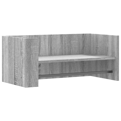 Wall Shelf Grey Sonoma 70.5x35x30.5 cm Engineered Wood