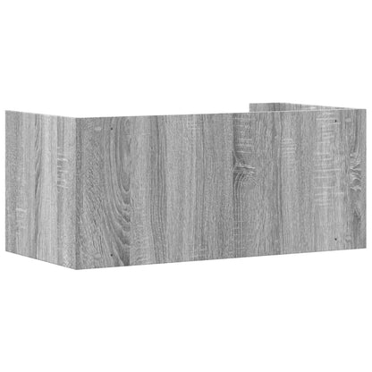 Wall Shelf Grey Sonoma 70.5x35x30.5 cm Engineered Wood