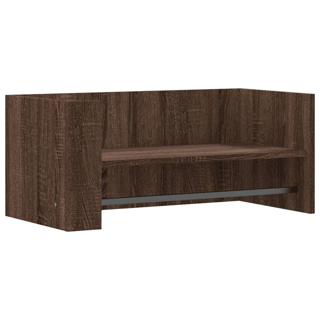 Wall Shelf Brown Oak 70.5x35x30.5 cm Engineered Wood