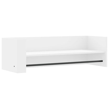 Wall Shelf White 100x35x30.5 cm Engineered Wood