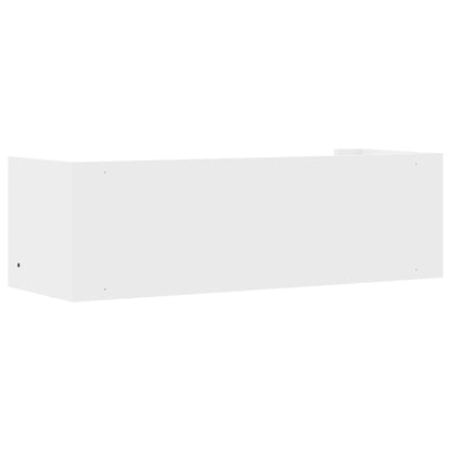 Wall Shelf White 100x35x30.5 cm Engineered Wood