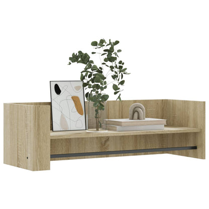 Wall Shelf Sonoma Oak 100x35x30.5 cm Engineered Wood