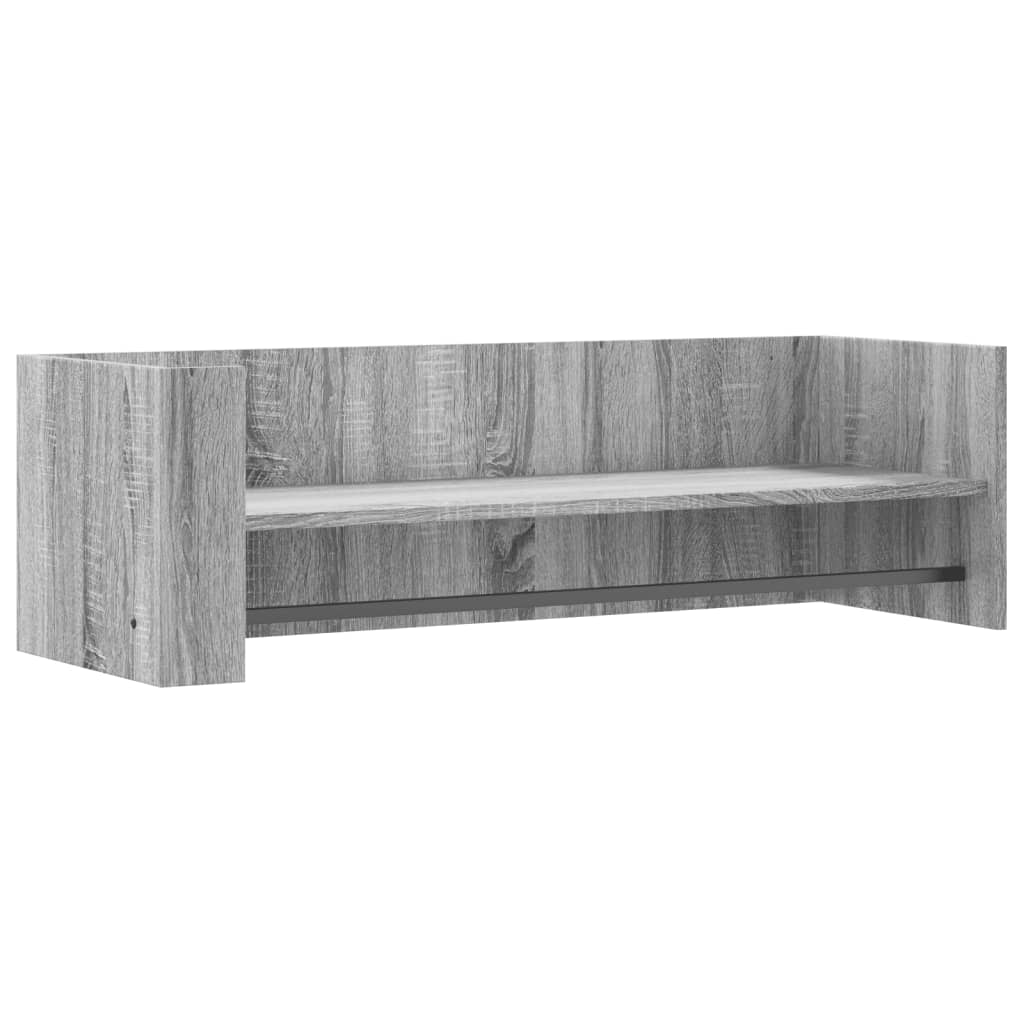 Wall Shelf Grey Sonoma 100x35x30.5 cm Engineered Wood