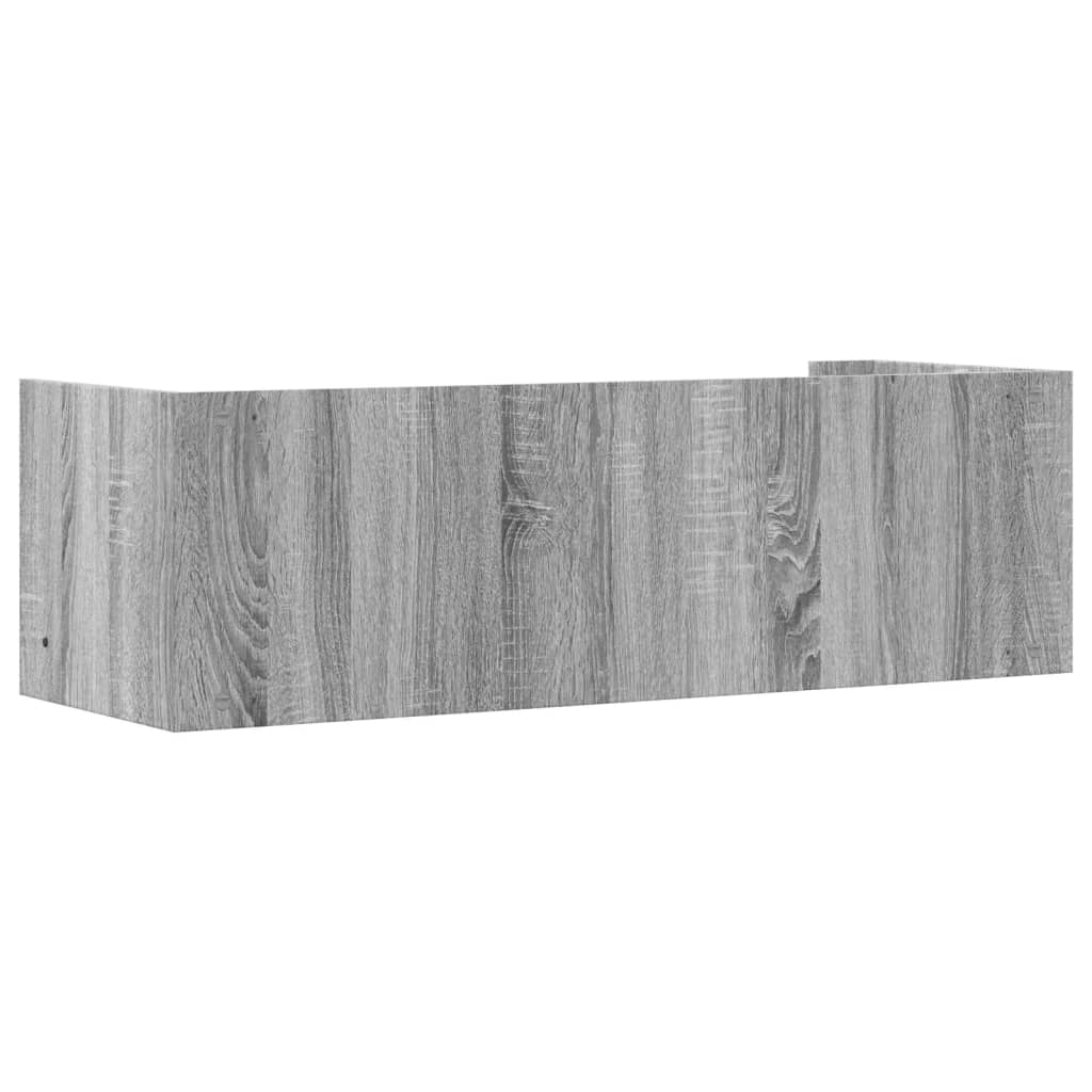 Wall Shelf Grey Sonoma 100x35x30.5 cm Engineered Wood