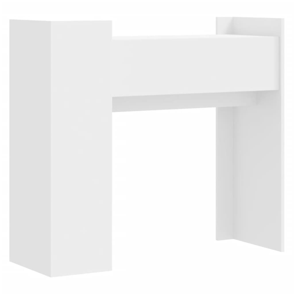 Console Table White 100x35x90 cm Engineered Wood